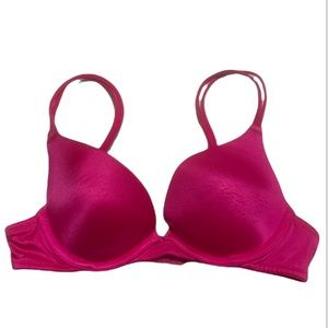 Pink Victoria Secret push-up pink bra size 32A